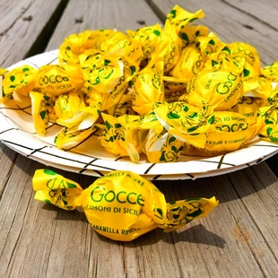 意大利进口Rossana柠檬夹心糖果进口柠檬流心糖软夹心糖半斤散装