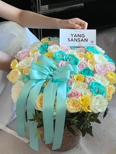 521情人节白玫瑰鲜花花束延吉汪清天桥岭朝阳川龙井和龙同城送花