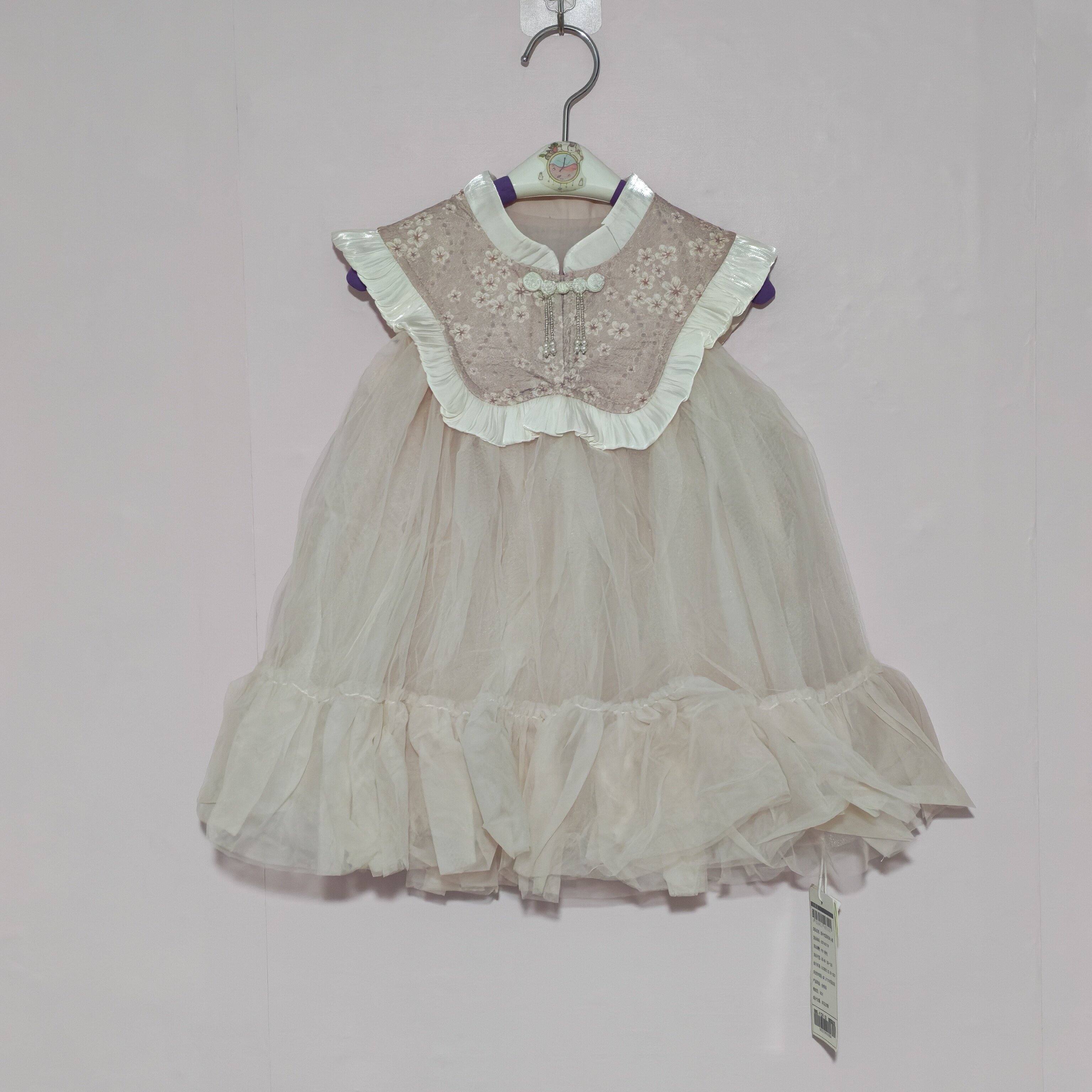 80-130码洛小M品牌国风女童连衣裙春夏季儿童裙子女童背心裙纱裙