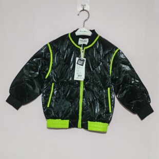 80-110码彩家儿童羽绒服男童棒球服领羽绒夹克外套秋冬男童羽绒服