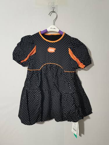 110-160码小资范女童连衣裙夏季短袖儿童裙子BXZF女生波点裙子