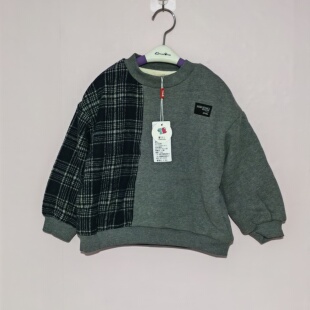 110-150码童伴儿品牌儿童卫衣加绒秋冬季男童卫衣男童加绒卫衣