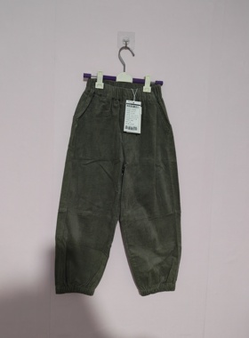 120-160码洛小M儿童裤子男童裤子女童裤子春季灯芯绒儿童长裤清仓