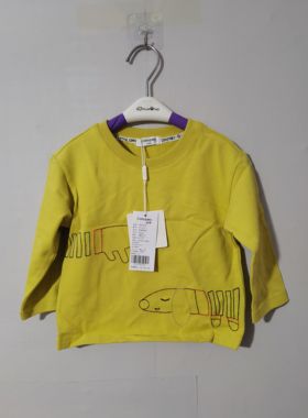 80-90码彩家品牌童装儿童体恤长袖体恤断码清仓男用女童长袖上衣