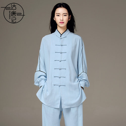 沽唐记太极服女 春秋季夏武术服男太极拳服练功服表演出服比赛服