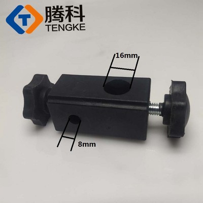 实验室十字夹铁架台固定夹方台配件16mm孔径紧固件8mm10mm夹子