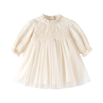 一岁女孩衣服秋装公主裙女宝宝周岁礼服纱裙婴儿满月百天连衣裙