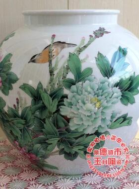 景德镇手绘花鸟摆件工艺品