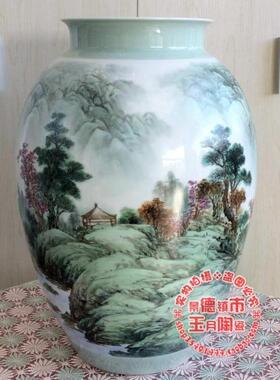 景德镇花瓶作品手绘家居装饰