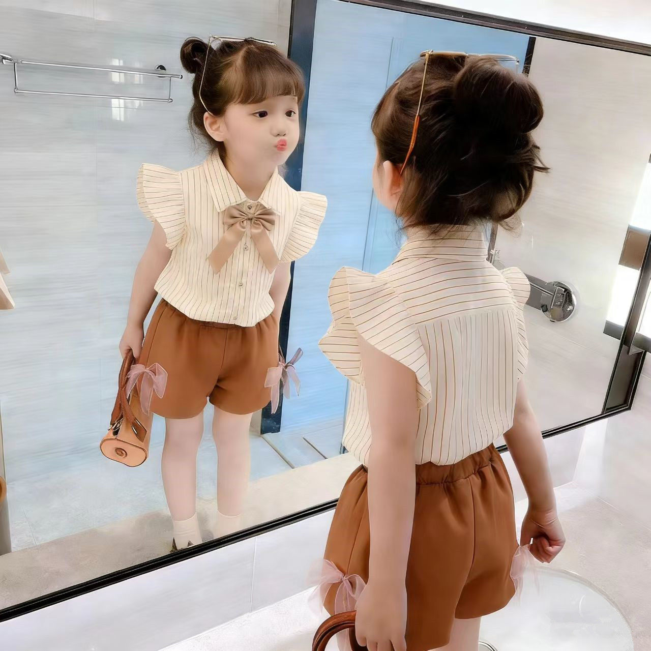 女童夏款套装2026新款网红学套装