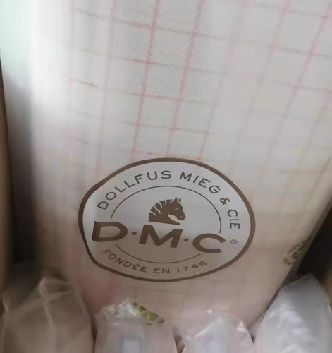 法国原装进口DMC布 25CT标记布 免画格 Blanc白色绣布 现货 硬布