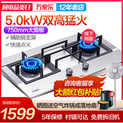 万家乐5.0kW燃气灶实体店同款