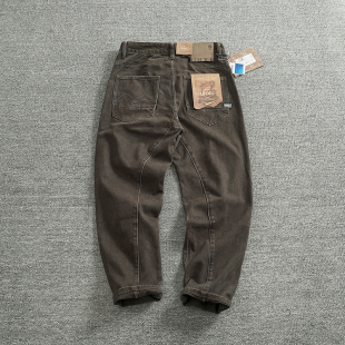 男3D合身剪裁宽松直筒CHINO锥形长裤 休闲裤 休闲重磅纯棉工装 美式