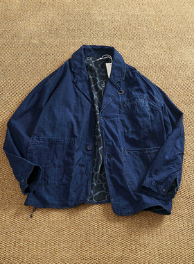 潮款美式高街休闲单西服男女水洗