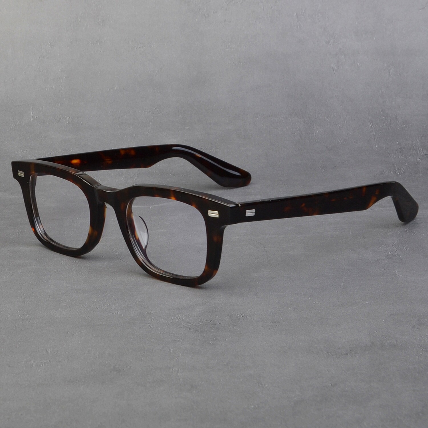 港风文艺青年复古板材眼镜架男百搭潮流方形豹纹近视眼镜框女素颜