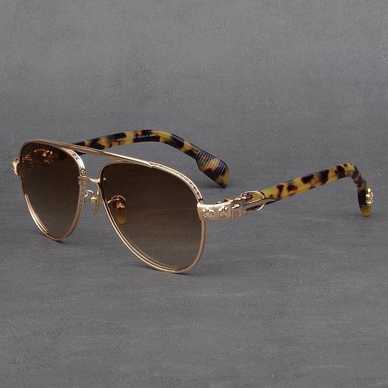 双梁奢华高端复古太阳镜男款大框个性墨镜女款素颜防晒瘦脸蛤蟆镜