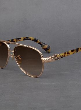 奢华剋罗心复古大脸遮阳太阳镜男