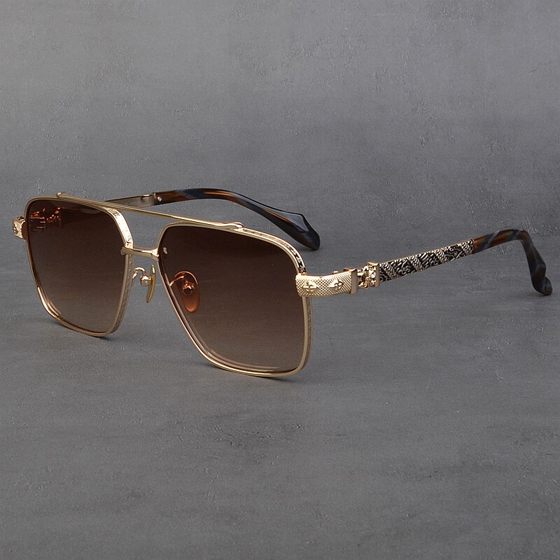 美式飞行员时尚墨镜男超宽大脸个性复古太阳镜女网红开车钓鱼黑超