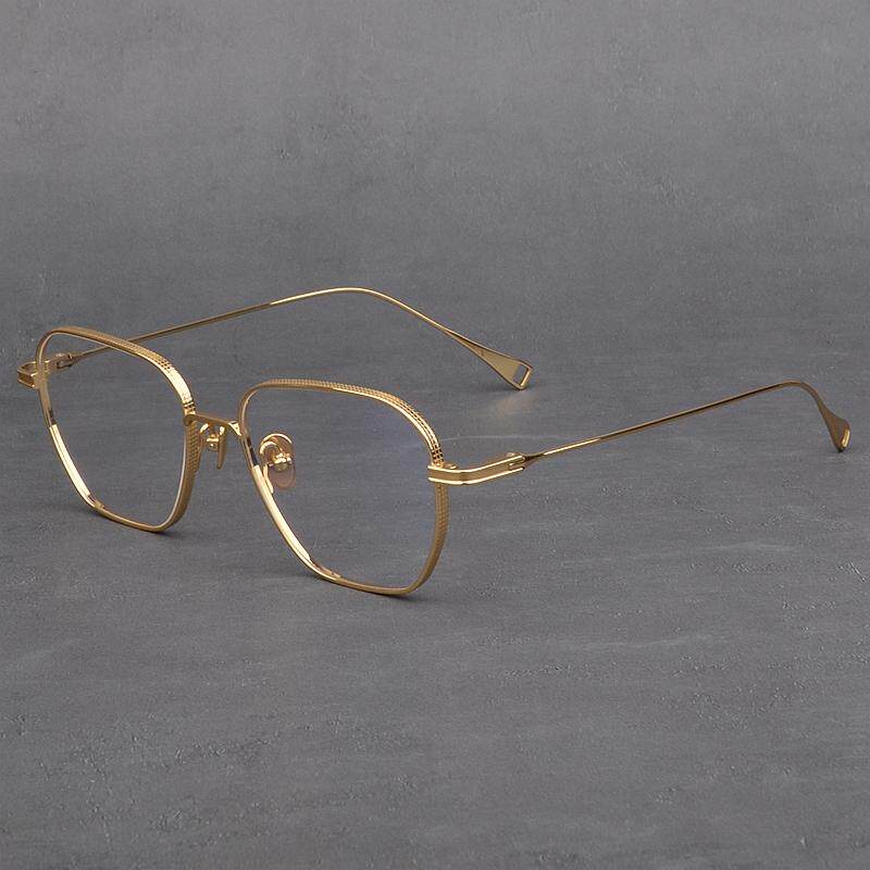 超轻纯钛金丝近视眼镜框男潮流大脸个性时尚眼镜架女款显瘦防蓝光