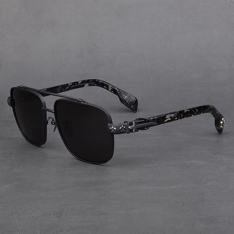 双梁飞行员墨镜男款复古经典大脸时尚个性太阳镜女潮流司机蛤蟆镜