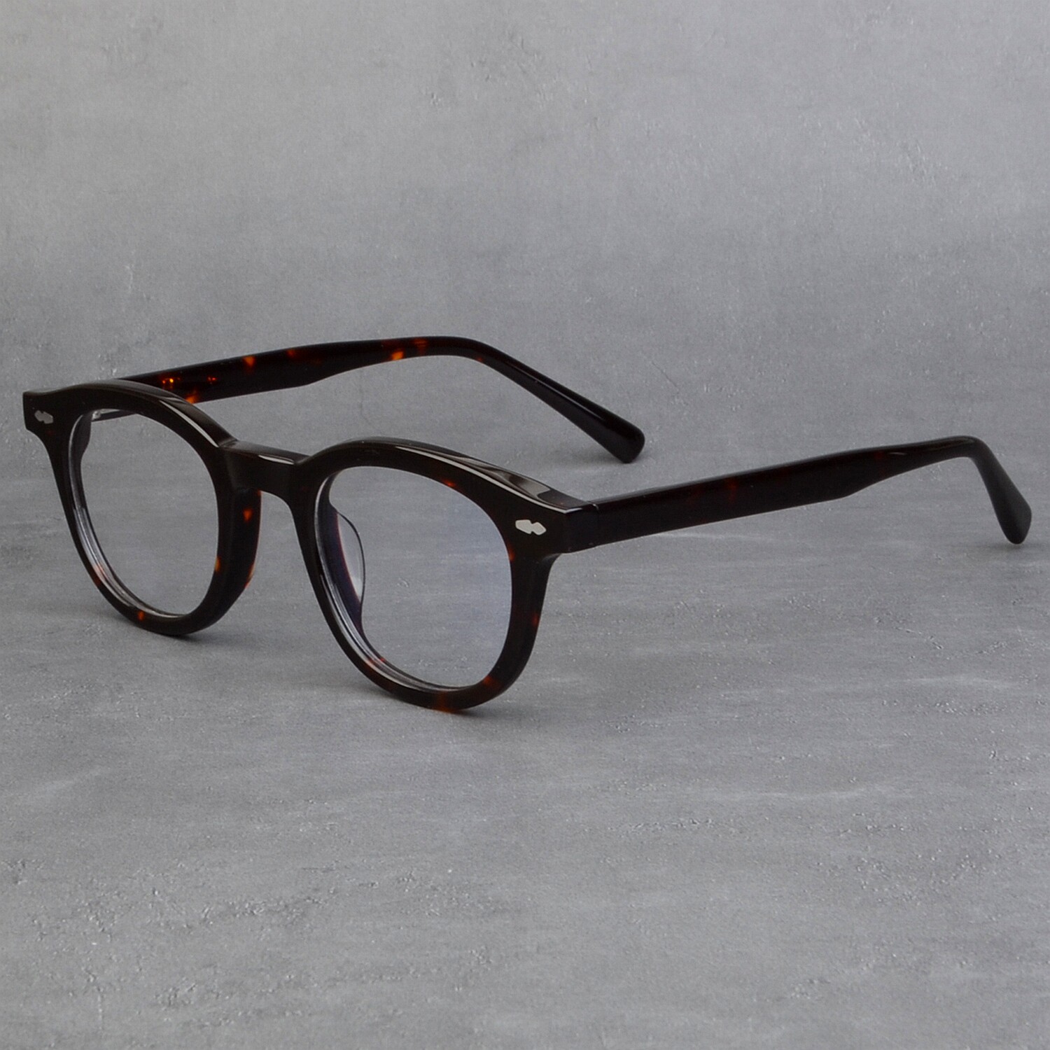 日系简约复古板材眼镜架男女通用明星同款圆形百搭显瘦近视眼镜框