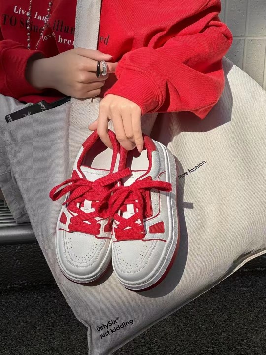 成功鸟2026春季新款厚底增高小白鞋女潮鞋子红鞋休闲鞋女鞋运动鞋,女鞋,时尚休闲鞋,淘宝优惠券,粉丝福利购,淘宝优惠卷