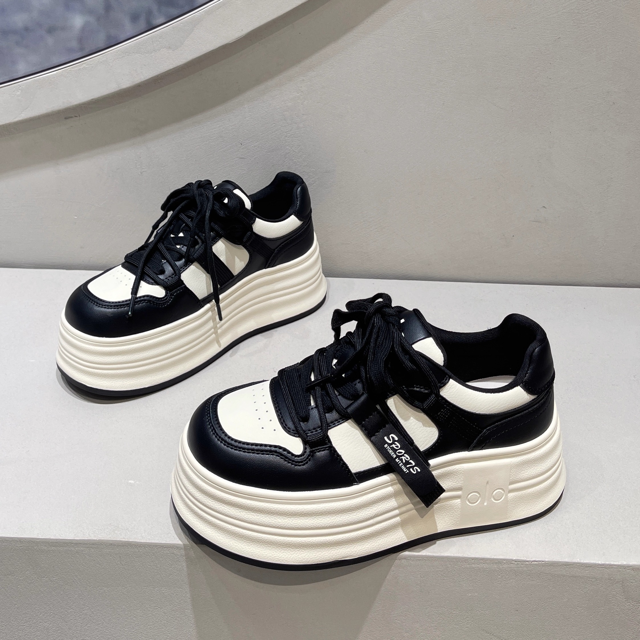 小个子真皮小白鞋潮流休闲板鞋