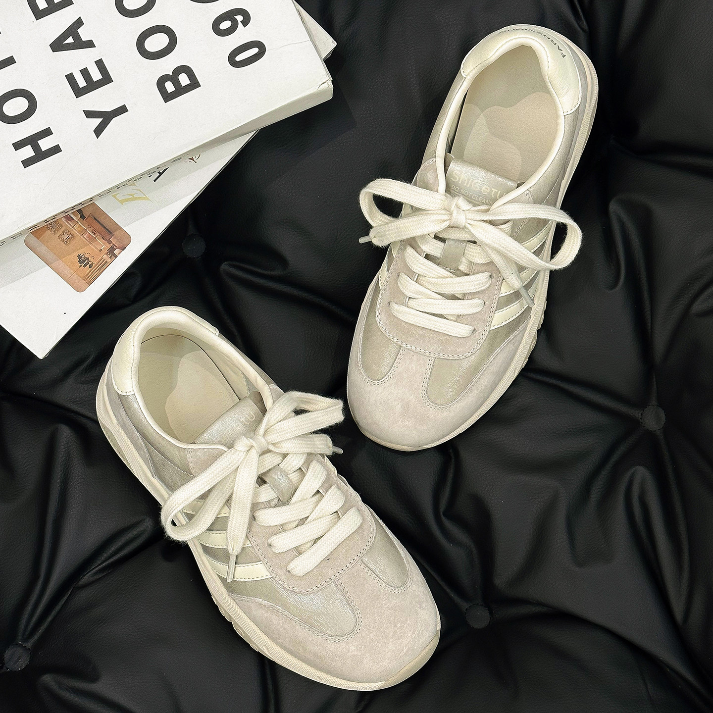 复古德训鞋女2026新款春季时尚百搭户外徒步平底运动鞋潮流休闲鞋,女鞋,德训鞋,淘宝优惠券,粉丝福利购,淘宝优惠卷