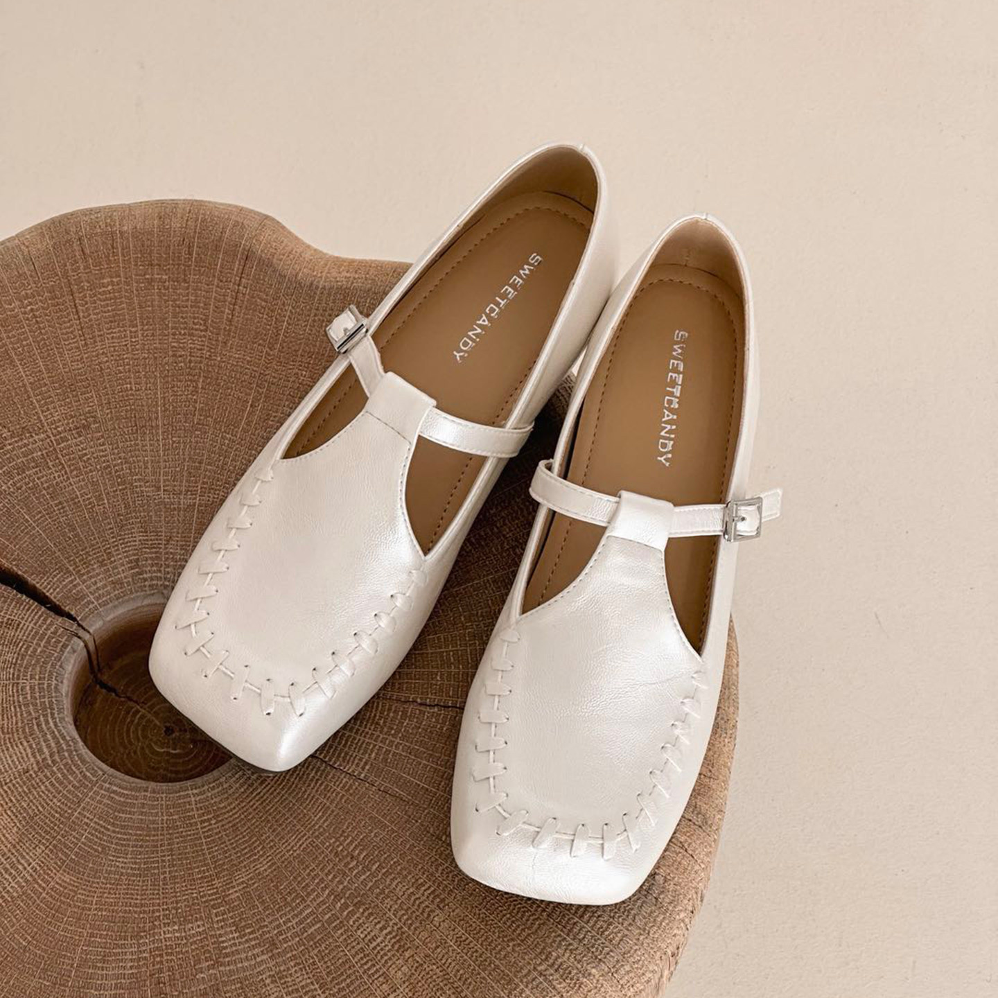 法式方头玛丽珍鞋女2026新款配裙子软底软面T字扣带浅口平底单鞋,女鞋,玛丽珍鞋,淘宝优惠券,粉丝福利购,淘宝优惠卷