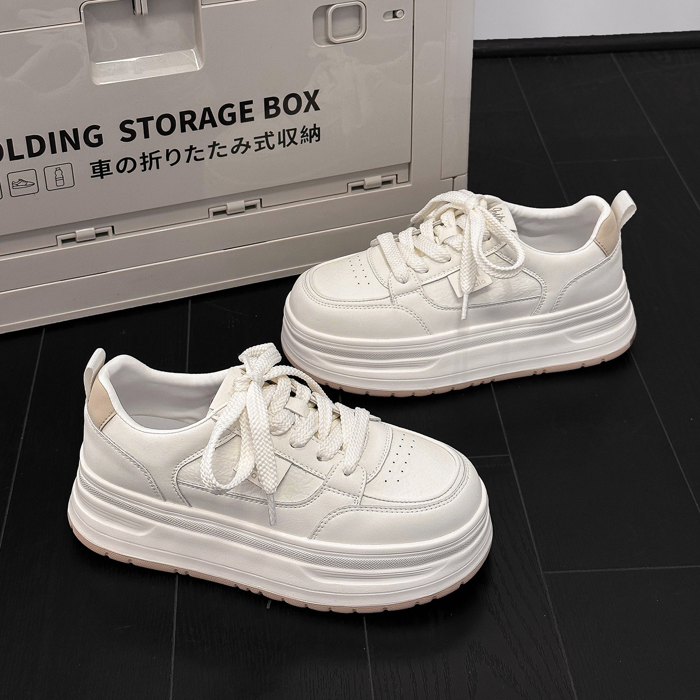 2026新款厚底小白鞋女时尚百搭春款女鞋增高松糕鞋配裤子休闲板鞋,女鞋,休闲板鞋,淘宝优惠券,粉丝福利购,淘宝优惠卷