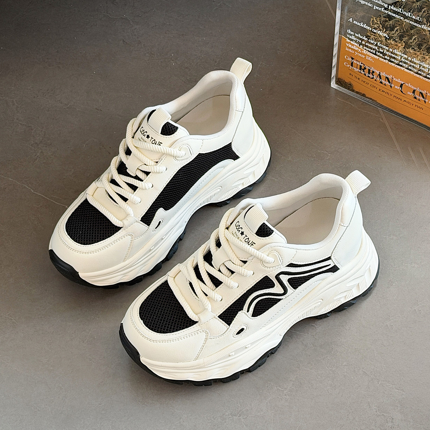 小个子内增高老爹鞋女2026新款春季时尚百搭显腿长厚底运动休闲鞋,女鞋,老爹鞋,淘宝优惠券,粉丝福利购,淘宝优惠卷