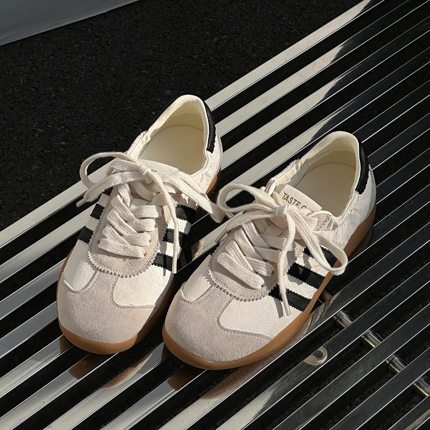 复古风德训鞋女2026新款春季百搭磨砂真皮学生平底鞋潮流休闲板鞋,女鞋,德训鞋,淘宝优惠券,粉丝福利购,淘宝优惠卷