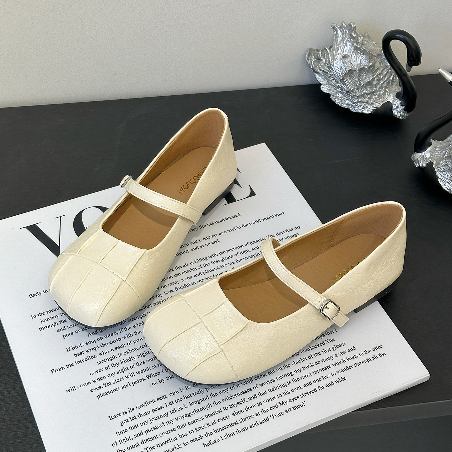 平底玛丽珍单鞋女2026新款配裙子通勤软面软底奶奶鞋学院风小皮鞋,女鞋,玛丽珍鞋,淘宝优惠券,粉丝福利购,淘宝优惠卷