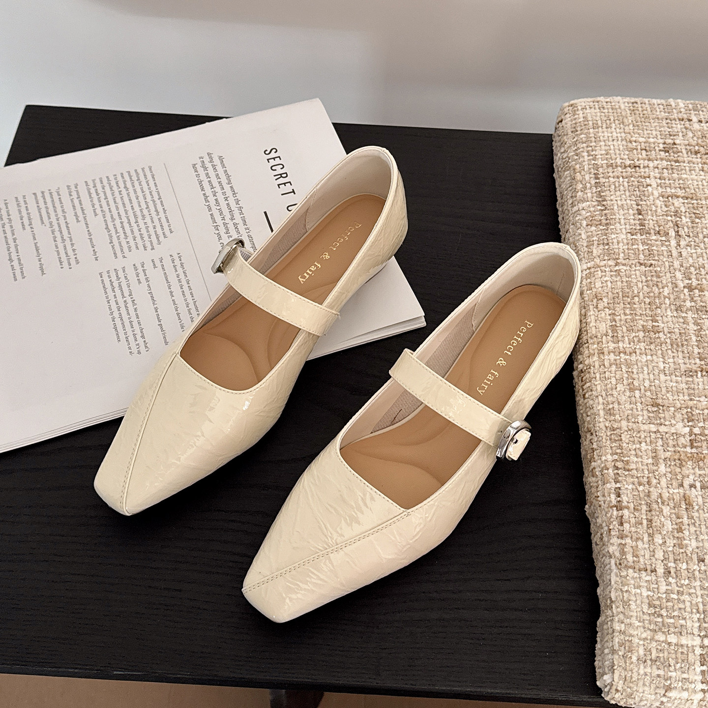 法式猫跟玛丽珍鞋女2026新款配裙子方头浅口软底不累脚通勤小单鞋,女鞋,玛丽珍鞋,淘宝优惠券,粉丝福利购,淘宝优惠卷