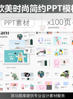 国外时尚简约高端商务工作总结商业计划书竞聘产品介绍PPT模板
