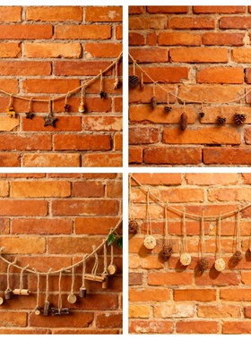 diy民宿客栈新中式风手工DIY装饰挂件麻绳松果壁饰家居墙面装饰品