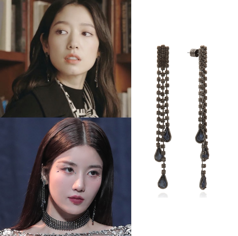 直邮~朴信惠 权恩妃同款 韩国代购 ritamonica正品 韩版长款耳环