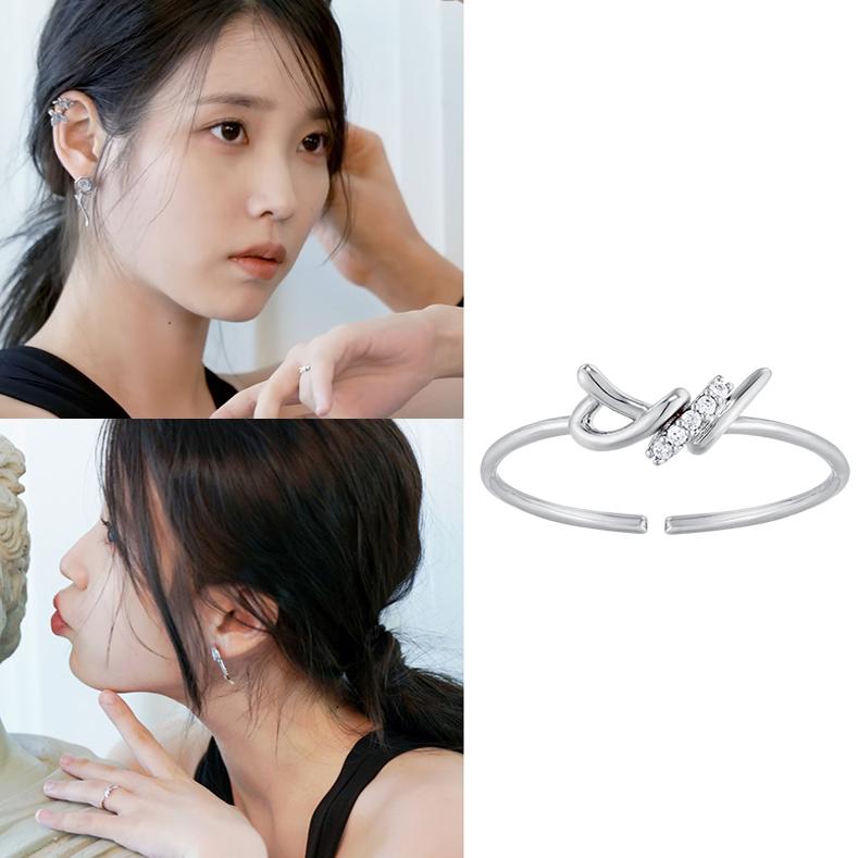 直邮~韩国代购 PAUL BRIAL正品 IU 李知恩同款韩版简约戒指 饰品