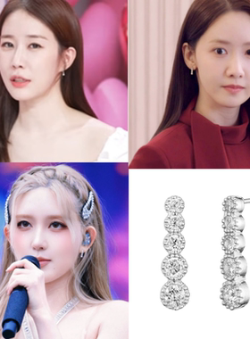 直邮~韩国代购haesool正品 林允儿 刘仁娜 金秋天同款925银耳环