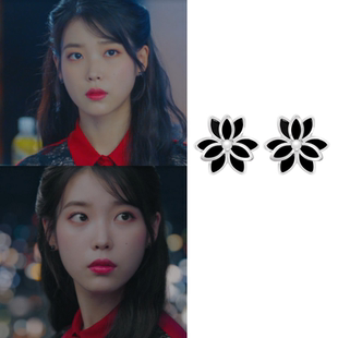 韩国代购miltonstelle正品 韩剧德鲁纳酒店 李知恩iu同款耳环耳钉