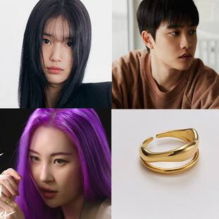 直邮~韩国代购Hei正品 EXO 都暻秀 金钟仁 裴秀智 李宣美同款戒指