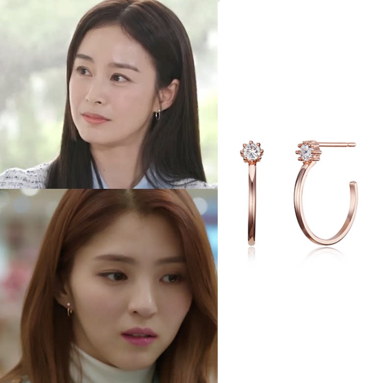 韩国代购 HAESOO.L正品 韩剧夫妻的世界 韩素希 金泰熙同款耳环