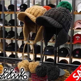 直邮~韩国代购 hatson正品帽子 ELSTINKO秋冬季护耳针织帽 保暖帽