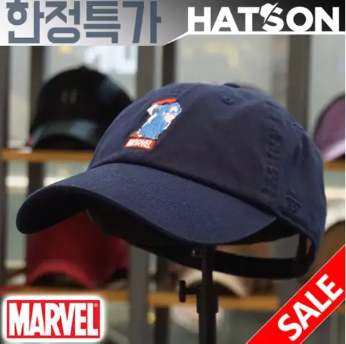 直邮~韩国代购hatson正品 MARVEL 韩版休闲棒球帽 遮阳鸭舌帽子