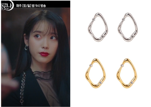 韩国代购 Primaute正品 韩剧德鲁纳酒店 李知恩 iu同款耳环 耳饰