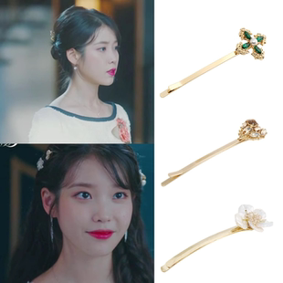 韩国代购 jewelcounty正品 德鲁纳酒店 李知恩 iu同款发夹 发饰