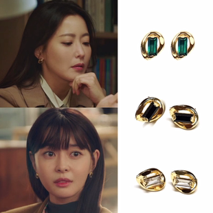 韩国代购blackmuse正品 梨泰院class 权娜拉 金喜善同款耳钉 耳环
