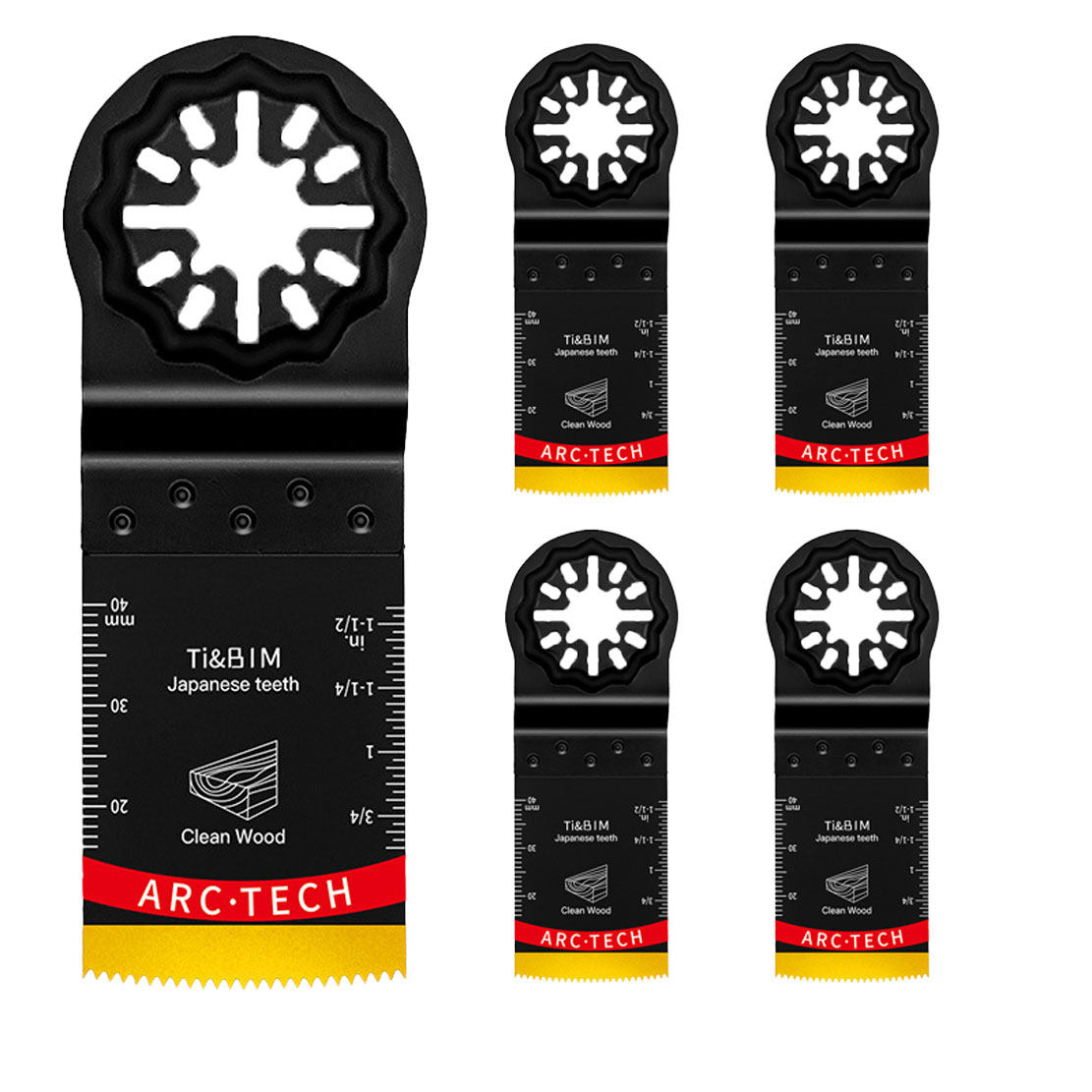 5件装starlock万用宝锯片切割塑料管木头木板纤维板带钉子木板