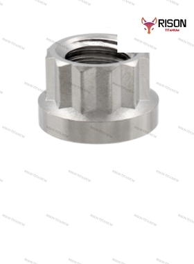 RISONTITANIUM 钛合金cnc车削外12角螺母M8x1.25一颗