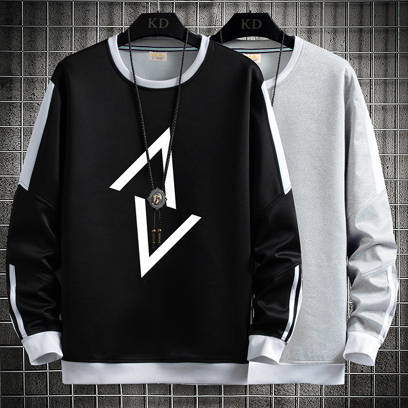 Spring long sleeve t-shirt men's casual loose bottomed shirt student tide brand clothes men's sweater